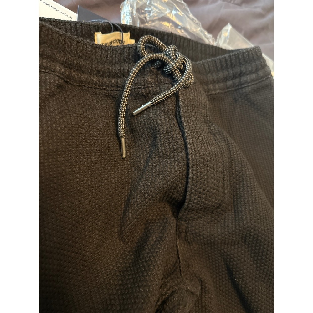 Taylor Stitch The Apres Pant Black Indigo Sashiko Men Jogger Medium NWT - Picture 5 of 6